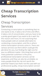 Mobile Screenshot of cheaptranscriptionservices.net